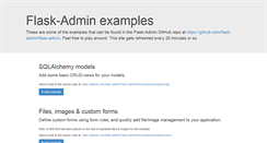 Desktop Screenshot of flask-admin.org