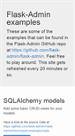 Mobile Screenshot of flask-admin.org