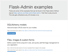 Tablet Screenshot of flask-admin.org